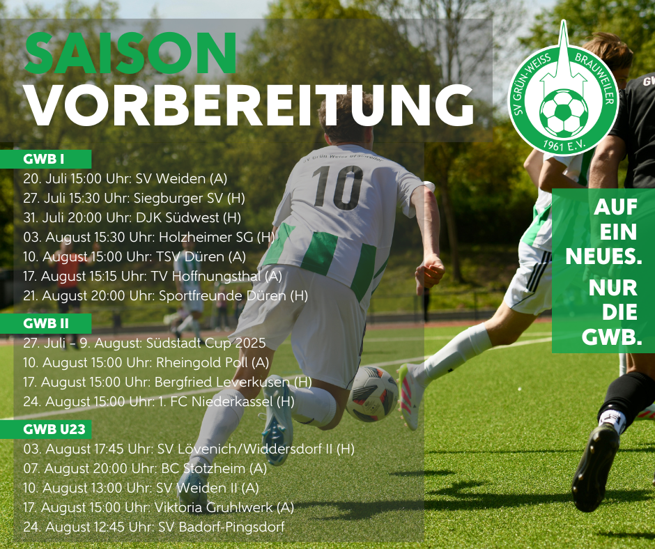 GWB Senioren 2025 Vorbereitung