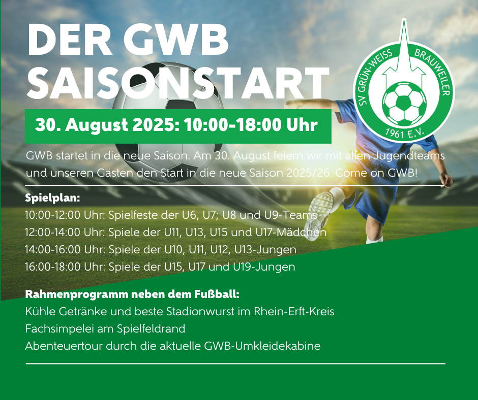 Saisonstart 2025 aktuualisiert